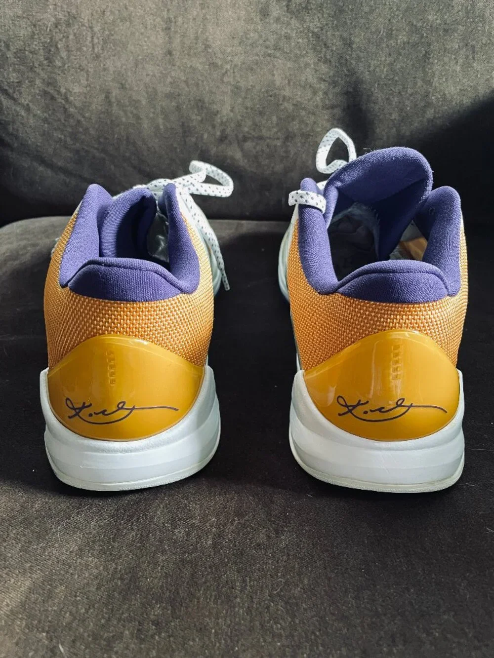 Nike Air Zoom Kobe 6 VI Lakers Away Near Deadstock Mens 13 US 47.5 EUR white